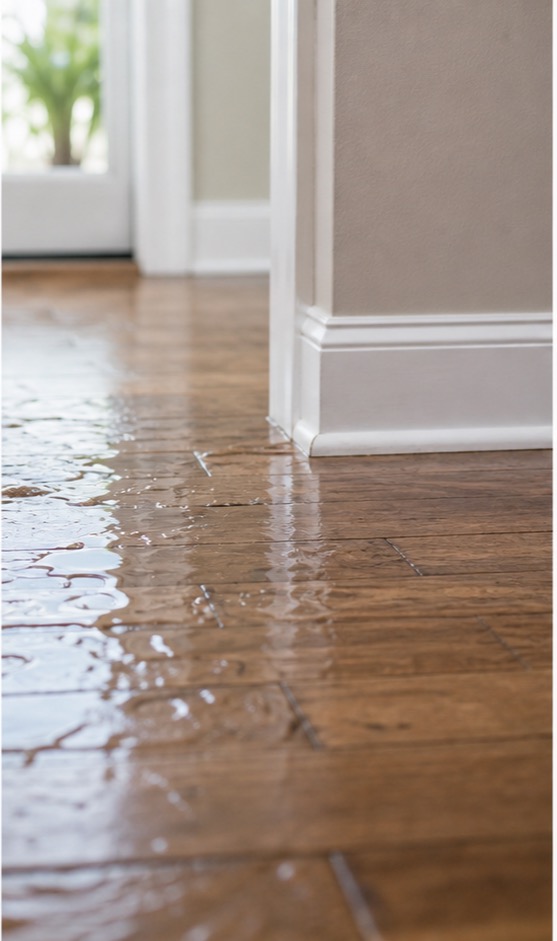 Ceiling water damage after a leak