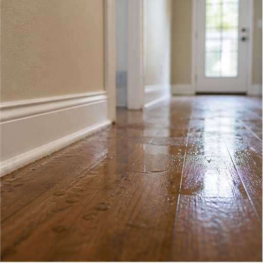 Ceiling water damage after a leak